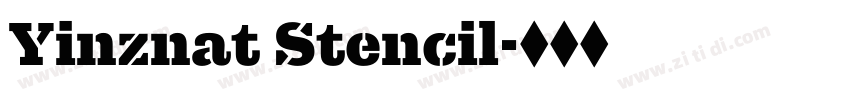 Yinznat Stencil字体转换